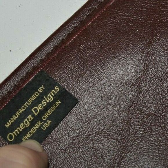 High End Large Omega Designs Brown Leather Sales Display Attaché Case Holder OR - Picture 5 of 6